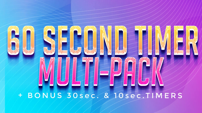 60 Second Timer Multi-Pack